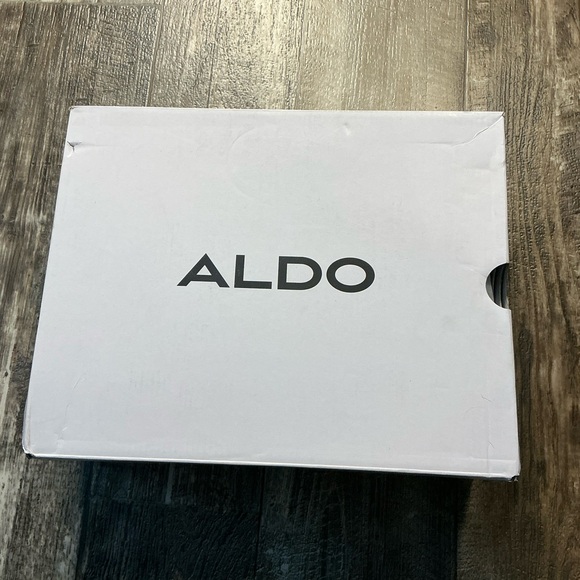 Aldo Black Chunky Heel Ankle Boots Size 8.5 - Picture 14 of 16